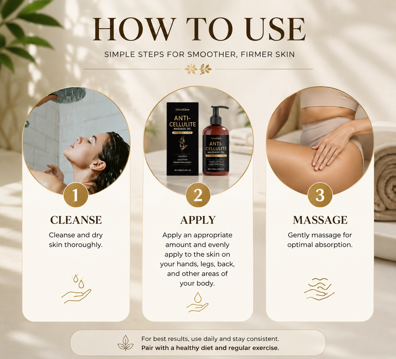 Elvorna® VelvetGlow™ – Body Firming Oil