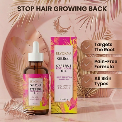 Elvorna® SilkRoot™ – Natural Hair Reduction Oil